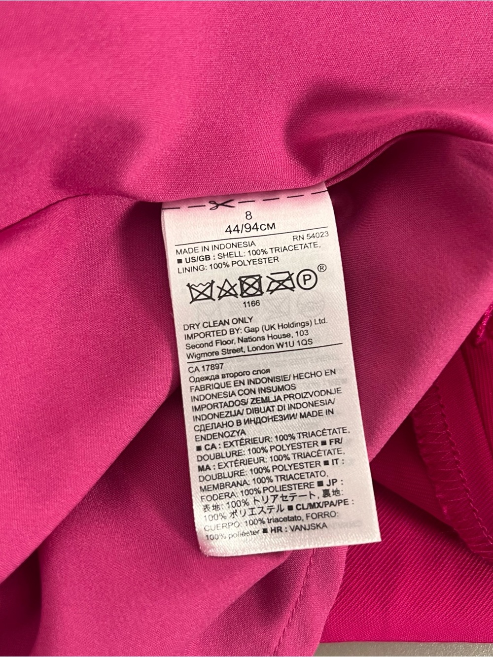 Banana republic Pink Dress Flutter Sleeve Women’s Size 8 - Picture 8 of 10